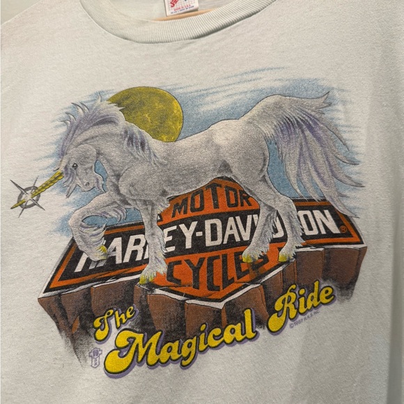 Harley-Davidson White Magical Ride Tee - Picture 3 of 7
